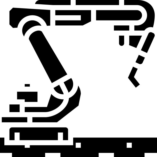 工业机器人手臂字形图标图片下载