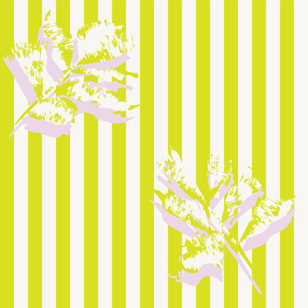 叶子条纹无缝图案设计图片下载