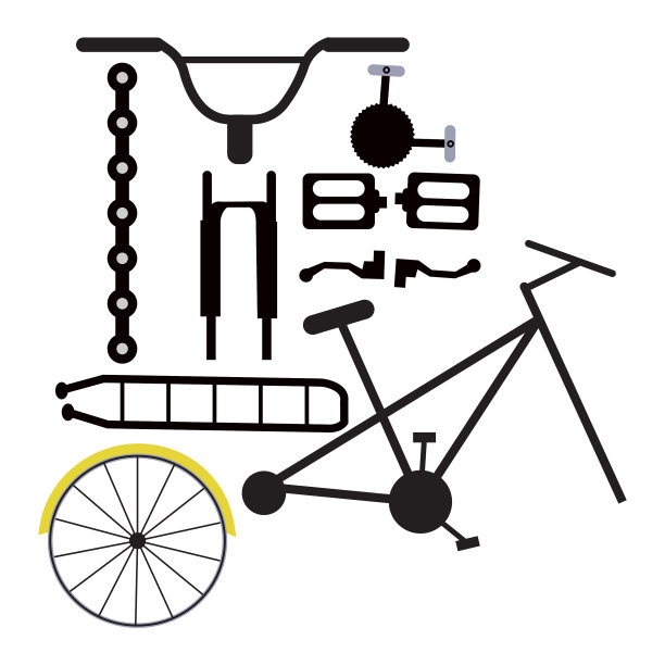 自行车配件设备配件图片下载