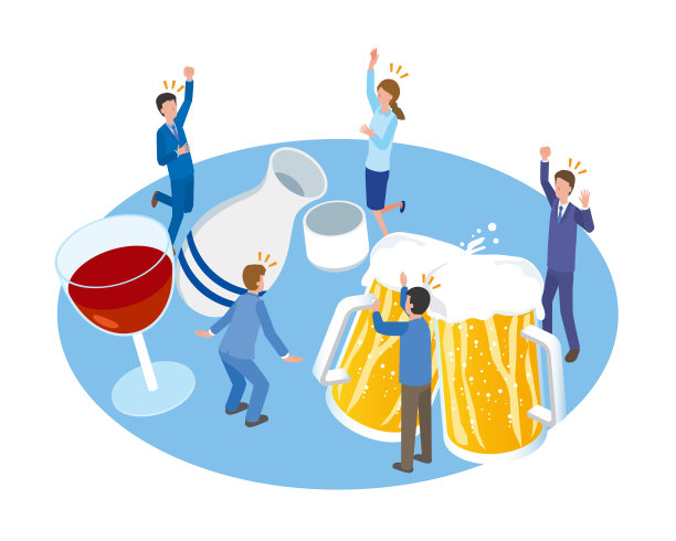 快乐的喝酒的人图片下载