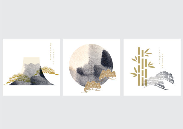 日本背景与黑白纹理图片下载