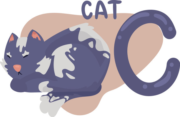 猫和c字母图片下载