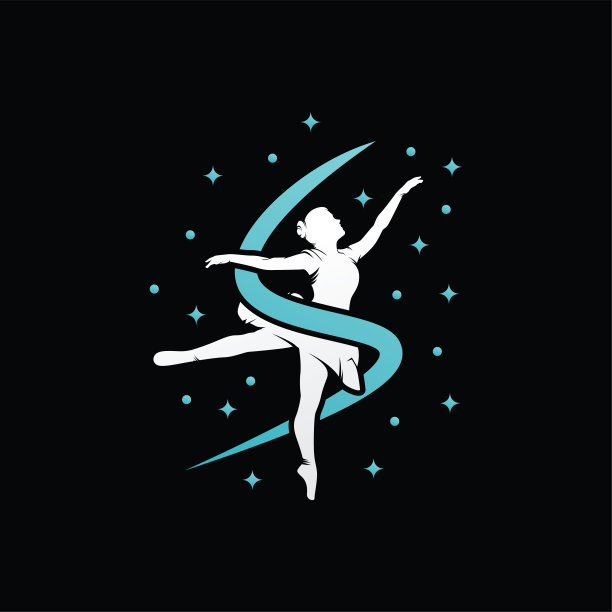 与星共舞logo模板设计图片下载