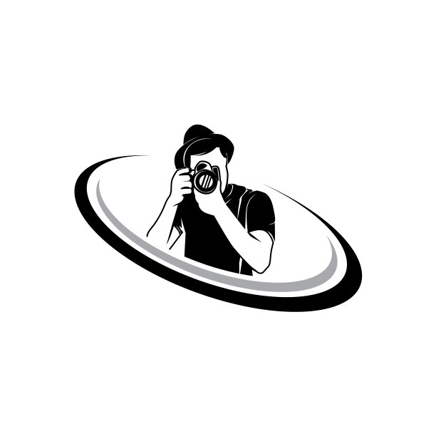 摄影师Logo模板设计向量图片下载
