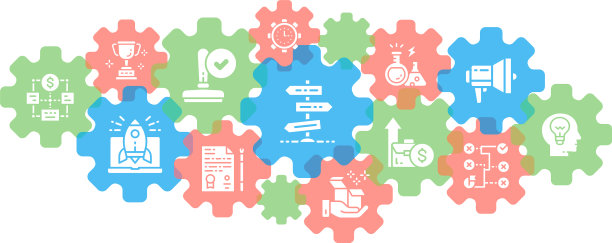 启动行图标横幅时间管理理念图片下载