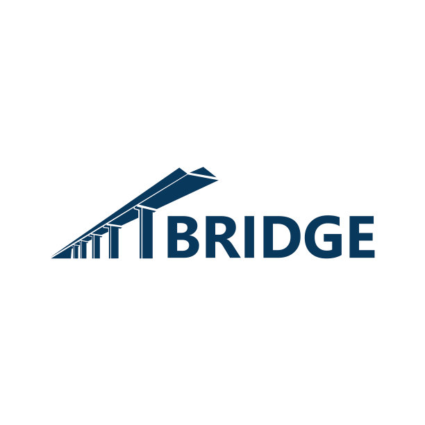 桥梁标志模板设计矢量图片下载