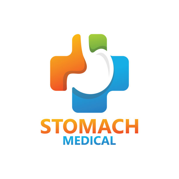 胃医学标志模板设计图片下载