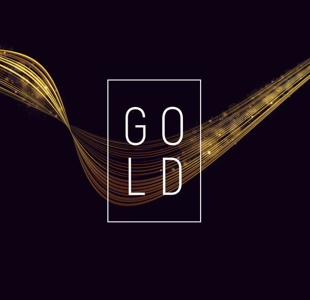 卡片或海报与抽象发光的设计元素，曲线构成的线条与闪亮的火花和复制在框架现代布局图片下载