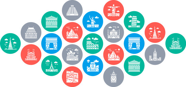 埃及旅游地标概念设计图片下载