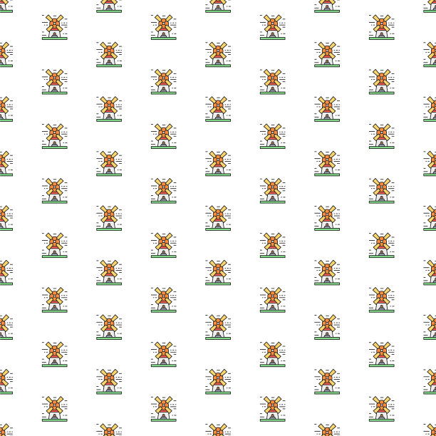 风车景观格局各异图片下载