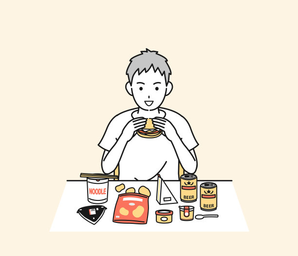 暴饮暴食的人图片下载