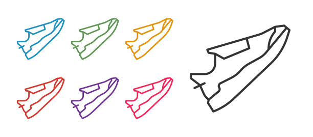 设置线健身运动鞋的鞋子训练图片下载