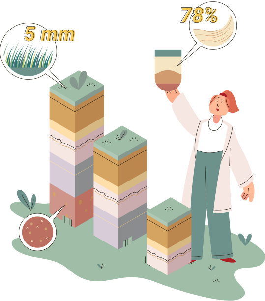 土壤分析和土壤污染或结构图片下载