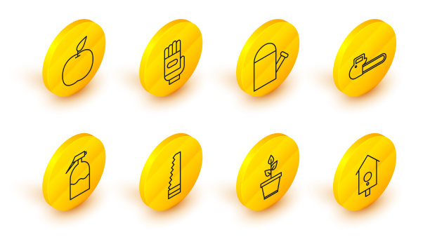 集线复古墙观赏植物在花盆花园图片下载