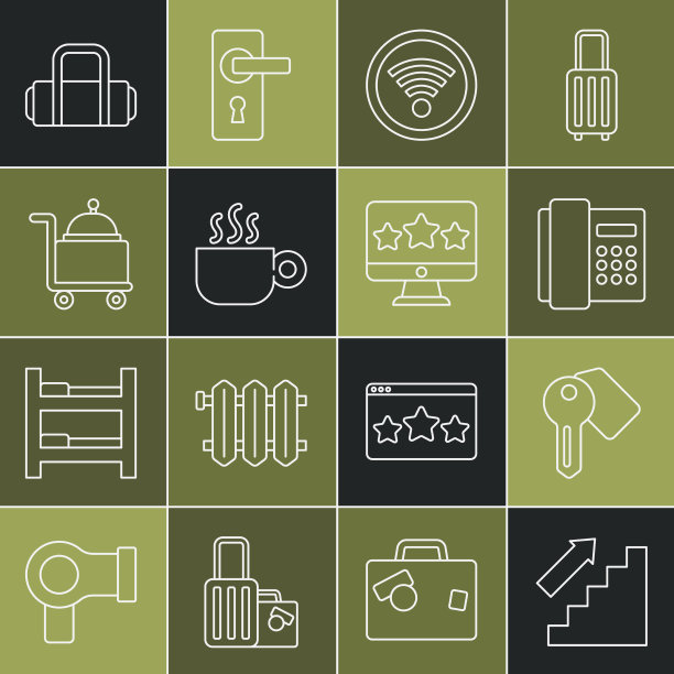 设置线路楼梯上酒店门锁钥匙电话图片下载