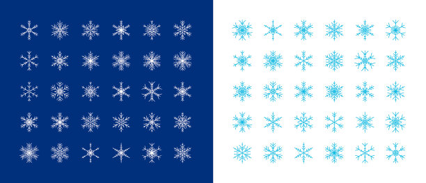 大套雪花冬圣诞圣诞图片下载