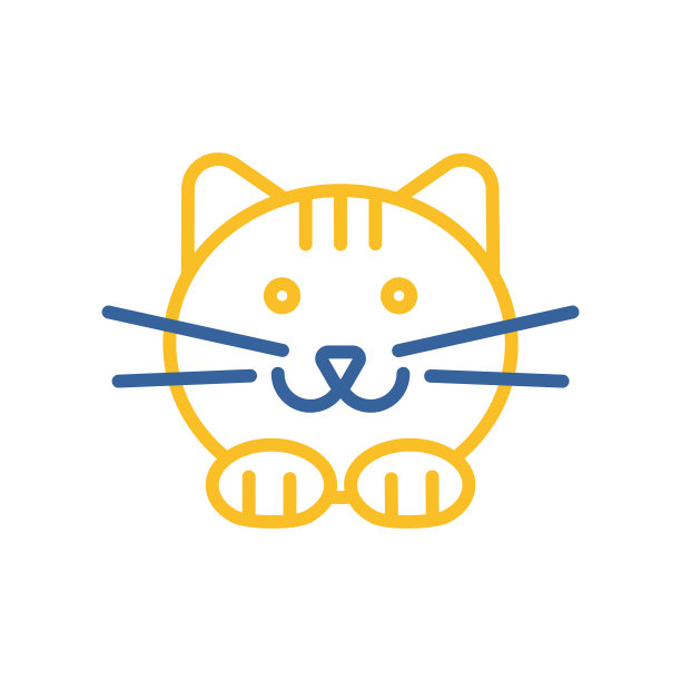 猫图标宠物动物标志图形宠物符号图片下载