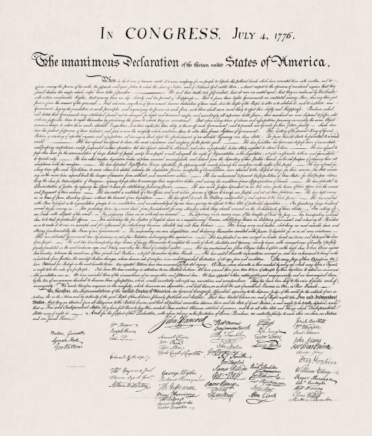 美国独立宣言图片下载