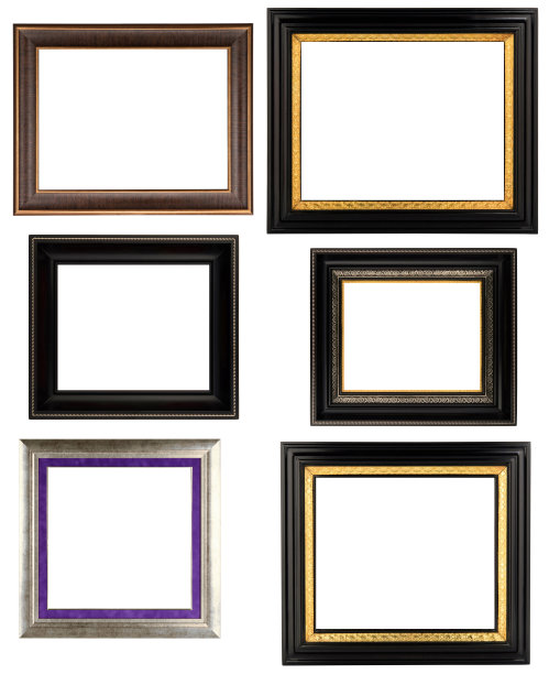 收藏各种古色古香的白底画框图片下载