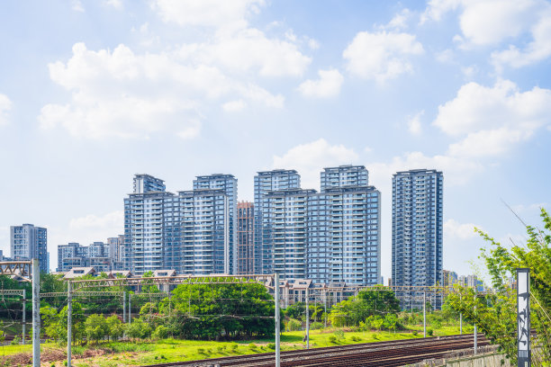 黄昏的现代城市图片下载