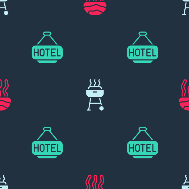 设有海蜇烧烤架和招牌图片下载