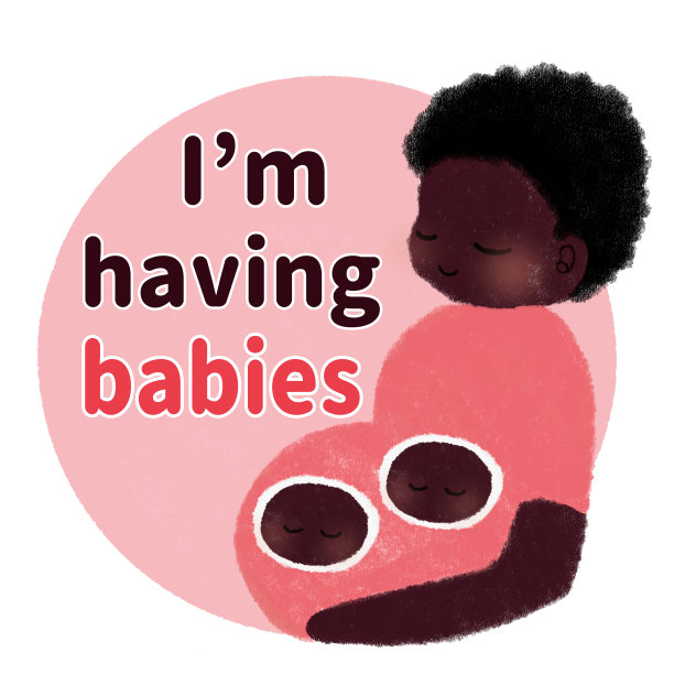 孕妇徽章;“我生孩子”图片下载