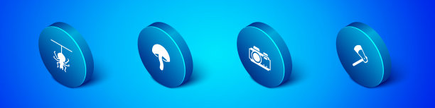 设置等距蜘蛛摄影相机、木斧和图片下载