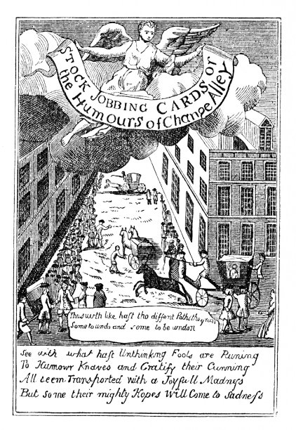 《皇家交易所股票经纪人讽刺》，演奏1720年英国图片下载