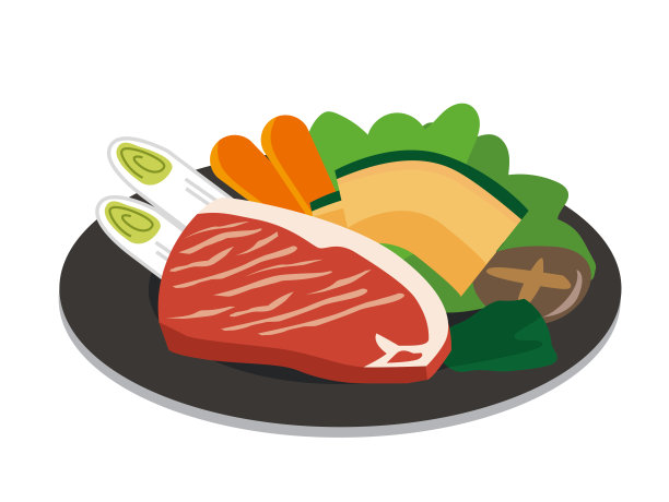 烧烤食材烹饪食物插图图片下载