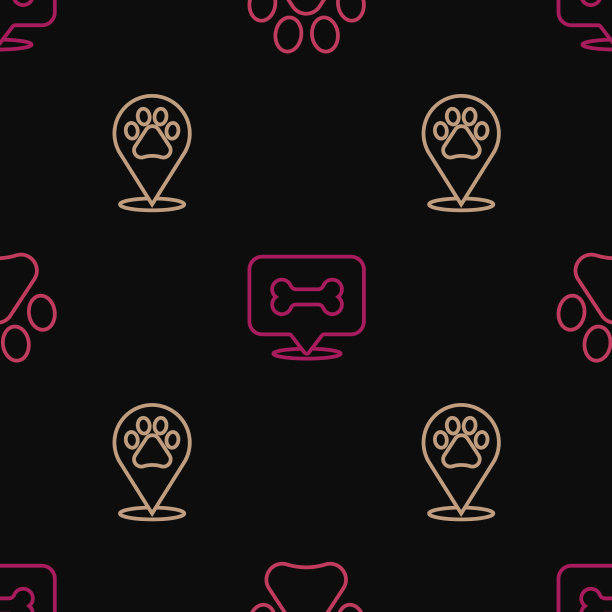 设置行爪印位置兽医和狗图片下载