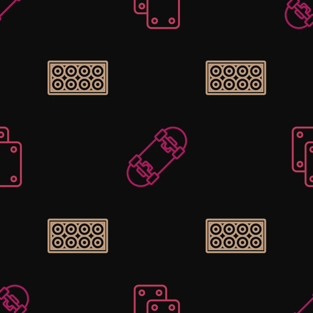 设置直线膝垫滑板轮和上图片下载