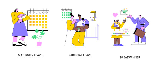 关爱孩子和家庭的抽象概念图片下载