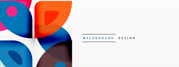 彩色最小几何抽象背景图片下载