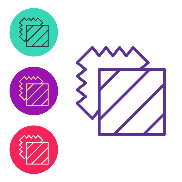 设置线层服装纺织品图标隔离上图片下载