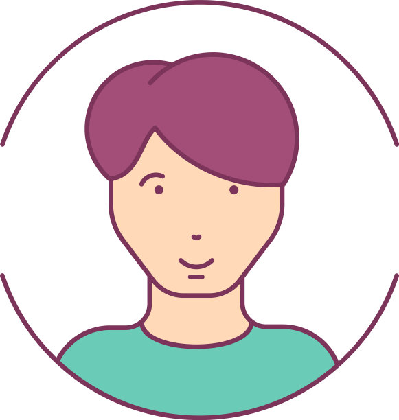 男人脸头像图标孤立在白色图片下载