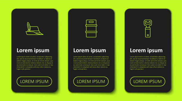 设置线啤酒节帽子金属啤酒桶和图片下载