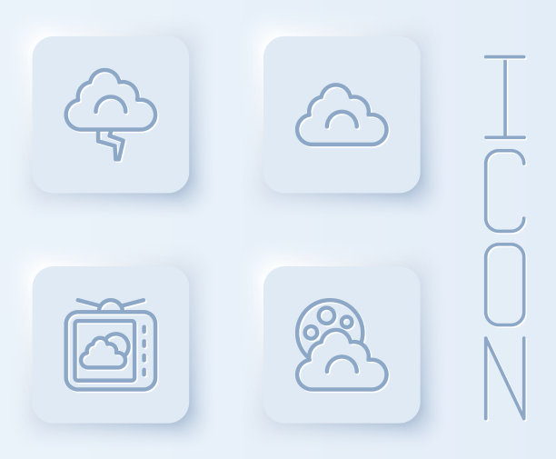 设置线云和闪电天气预报图片下载