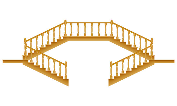 从房子里面到二楼的楼梯图片下载