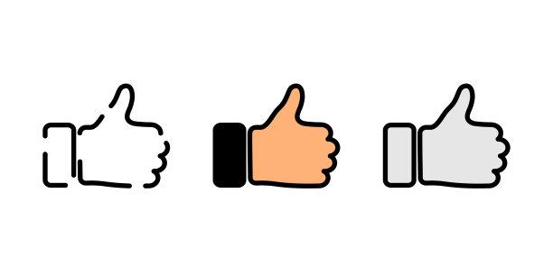 大拇指向上标志图标插图图片下载