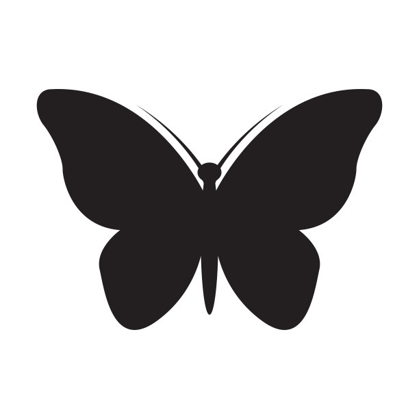 蝴蝶图标矢量图形设计，标志，网站，社交媒体，移动应用程序，UI插图图片下载
