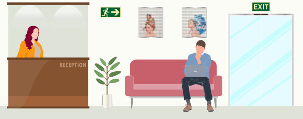 公司或酒店接待厅图片下载