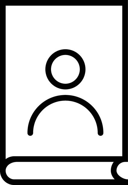 适用于网页、应用程序、商店等的现代轮廓标志。可编辑的中风。书籍封面上无脸用户的线条图标图片下载