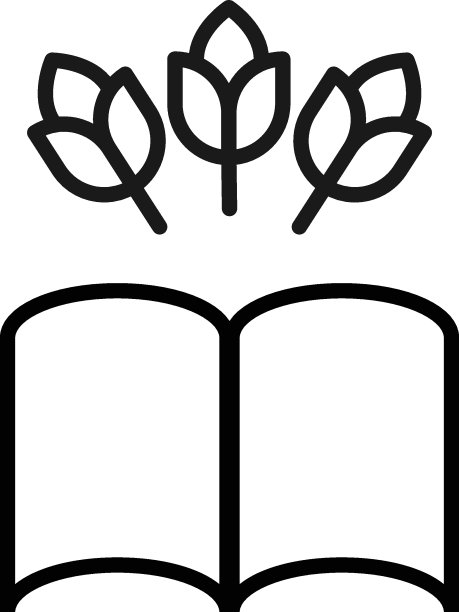 书籍、小说及阅读概念。矢量符号绘制在现代平面风格。高质量的象形图适合广告，网站，互联网商店。线图标的花束超过书图片下载