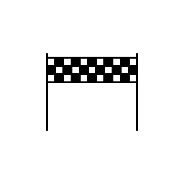 标志，完成轮廓图标。冬季运动插图元素。标志和符号图标可用于web，徽标，移动应用程序，UI, UX图片下载