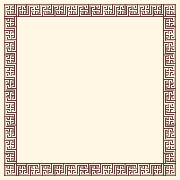 希腊键边，方框。装饰古代漫步图片下载