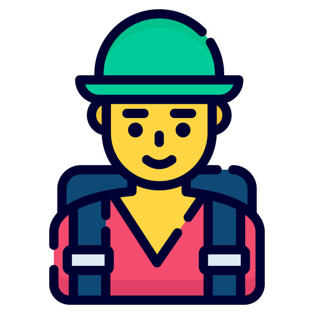 旅游矢量图标。网页和移动的彩色轮廓样式。图片下载