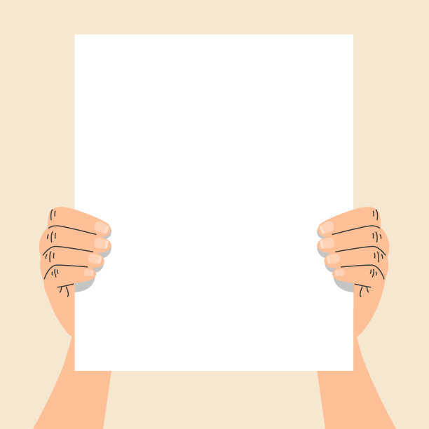 双手高举空旗矢量孤立图片下载