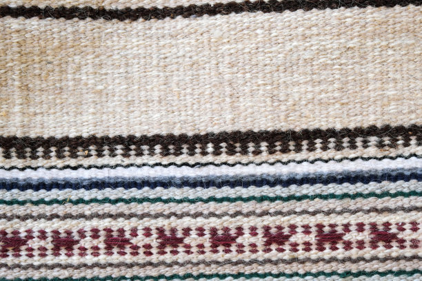 手工编织的地毯碎片图片下载