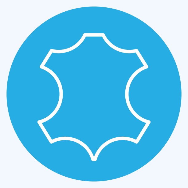 图标皮革。适合教育符号。蓝眼睛的风格。简单的设计可编辑。设计模板向量。简单的说明图片下载