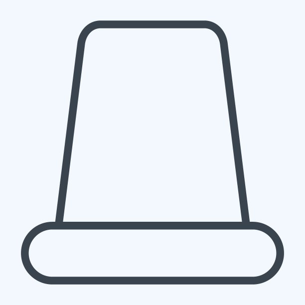 图标顶针。适合教育符号。行风格。简单的设计可编辑。设计模板向量。简单的说明图片下载